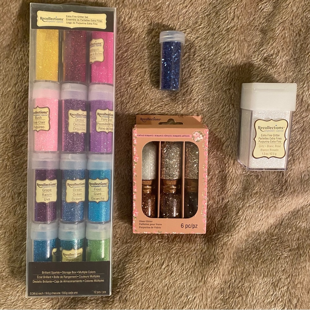 Extra fine glitter & glass glitter
